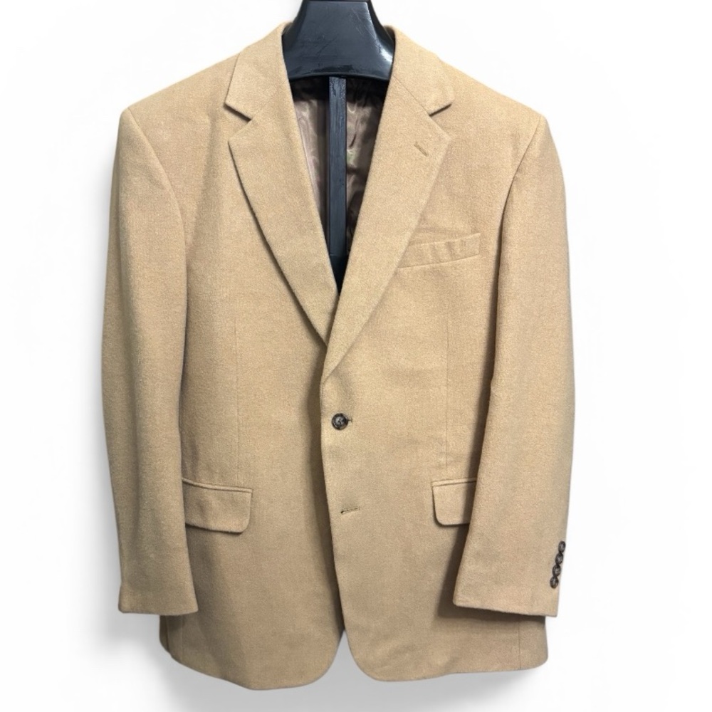 Jos. A. Bank 100% Camel Hair Sport Coat Men’s Size 42 Regular Beige Blazer